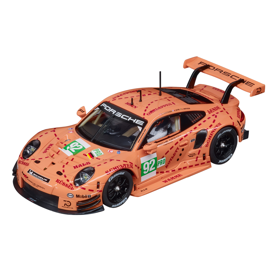 Carrera Slots Carrera Slot Cars Racing Tracks and Sets Carrera 27654 Porsche 911 RSR Pink Pig Design Evolution 1 32 w Lights w lights