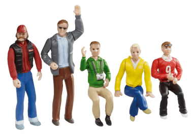 Carrera 21127 Set of figures, audience (5 pieces)