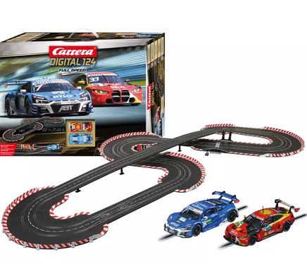 Carrera Slots Carrera Slot Cars Racing Tracks and Sets Carrera 23633 Full Speed Digital 124 Set w Wireless Controllers