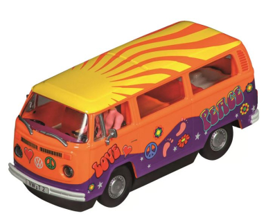 Carrera 31095 VW Bus T2b "Peace and Love", Digital 1/32 w/Lights