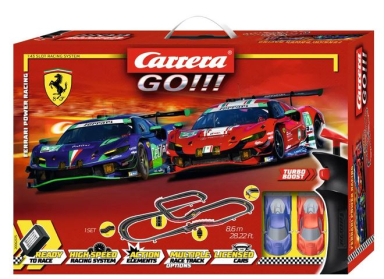 Carrera 62575 Ferrari Power Racing, GO!!! 1/43 Set