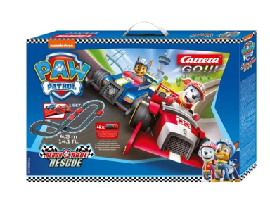 Carrera 63514 Paw Patrol - Ready Race Rescue, GO!!! 1/43 Battery Set