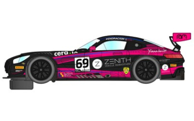 Scalextric C4242 Mercedes AMG GT3, DPR, 132 Scale w/Lights