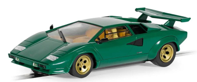 Scalextric C4500 Lamborghini Countach - Verde Pino, DPR w/Lights