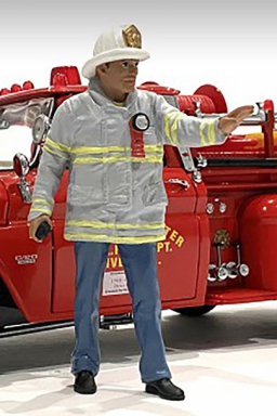 American Diorama 76418 Firefighter - Fire Captain, 1/24 Scale