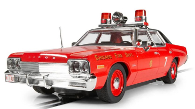 Scalextric C4408 Dodge Monaco - Chicago Fire Department, DPR, 1/32 Scale w/Flashing Lights