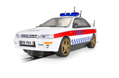 Scalextric C4429 Subaru Impreza WRX, DPR - Police Edition, 1/32 Scale w/Lights