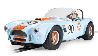 Scalextric C4509 Shelby Cobra - Gulf, 1/32 Scale w/Lights