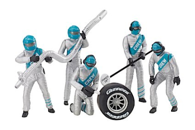 Carrera 21133 Set of Mechanic Figures, Silver