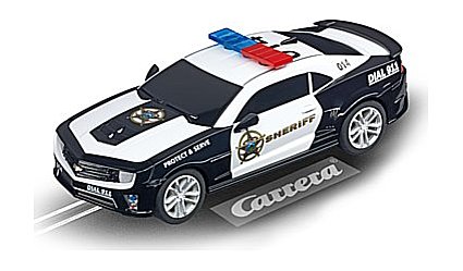 Carrera 27523 Chevrolet Camaro Sheriff, Evolution 132 w/Flashing Lights