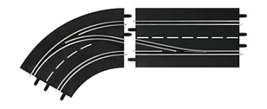 Carrera 30362 Lane Change Curve, Left (In to Out), Digital 124/132