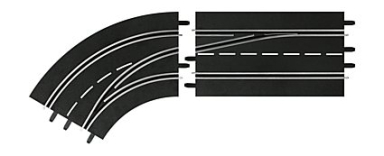 Carrera 30363 Lane Change Curve, Left (Out to In), Digital 124/132