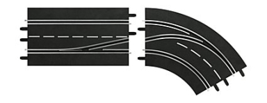 Carrera 30364 Lane Change Curve, Right (In to Out), Digital 124/132