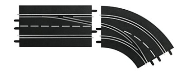 Carrera 30365 Lane Change Curve, Right (Out to In), Digital 124/132, Bargain Lot Item