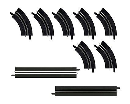 Carrera 61657 Single Lane Straight & Curve Extension Set, For use