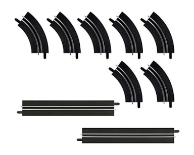 Carrera 61657 Single Lane Straight & Curve Extension Set, For use only with GO!!! and Digital 1/43