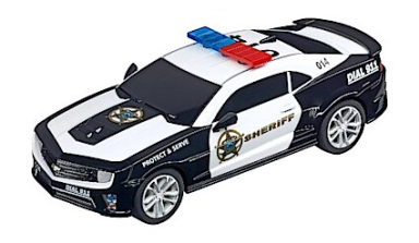 Carrera 64031 Chevrolet Camaro "Sheriff" w/flashing lights, GO!!! 1/43