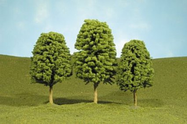 Bachmann 32206 Deciduous Trees 5-1/2 - 6-1/2" (2)