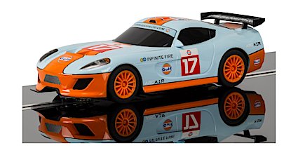 Scalextric C3840 Team GT Lightning-Team GT Gulf, 1/32 Scale w/Lights