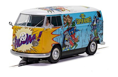 Scalextric C3933 Volkswagen Campervan- Jungle, DPR, 1/32 Scale w/Lights