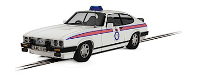 Scalextric C4153 Ford Capri MK3 - Greater Manchester Police, DPR, 1/32 Scale w/Lights