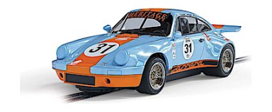 Scalextric C4304 Porsche 911 Carrera RSR 3.0 - Gulf Edition, DPR, 1/32 Scale w/Lights