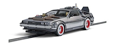 Scalextric C4307 Back to the Future 3 Time Machine, DPR, 1/32 Scale w/Lights