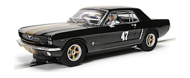 Scalextric C4405 Ford Mustang - Black and Gold, DPR, 1/32 Scale