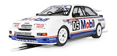 Scalextric C4505 Ford Sierra RS500 - Peter Brock Bathurst 1989, DPR, 1/32 Scale w/Lights, DPR, 1/32 