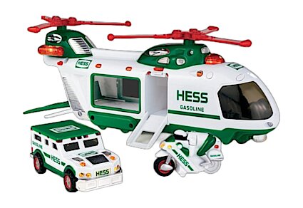 HESS Truck with purchases Helicopter