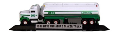 Hess 1998 Hess Miniature Tanker Truck