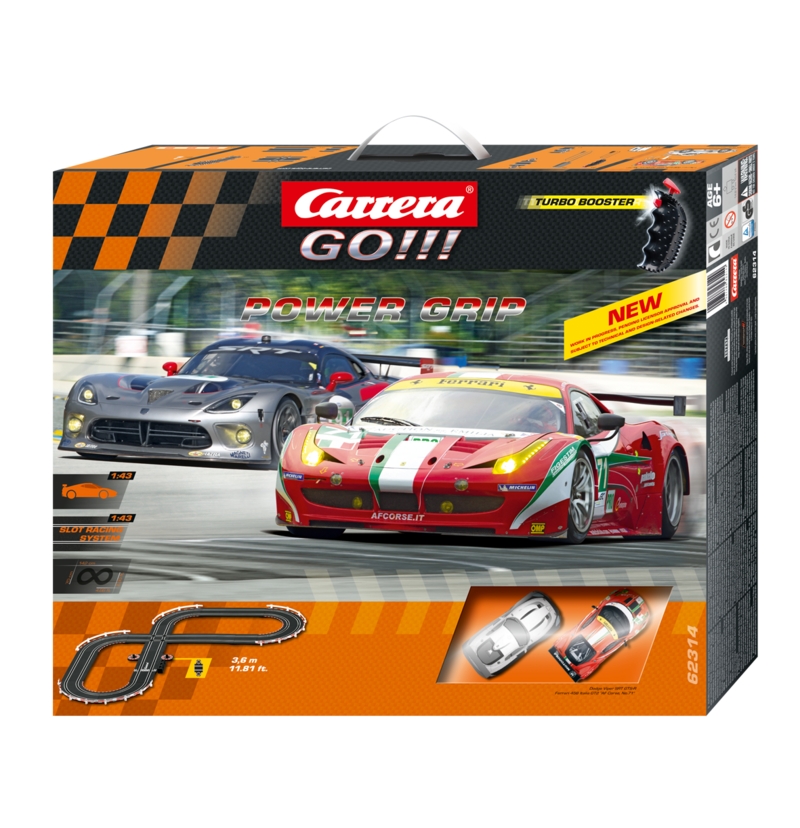 Carrera Slots Carrera Slot Cars Racing Tracks and Sets Carrera 62314 Power Grip Set GO 1 43